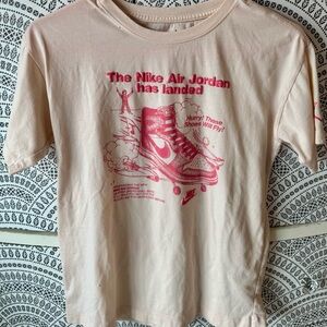Nike Kids Short Sleeve Air Jordan Tee Pink - youth/girls XL